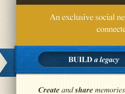 Social App Marketing Page buttons texture times new roman