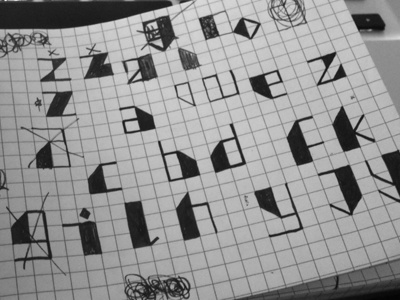 First Few Letters font handdrawn sketch typography