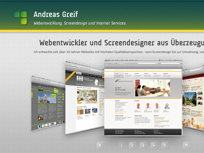 personal portfolio clean design gray green homepage layout portfolio screendesign web web 2.0 web design webdesign website