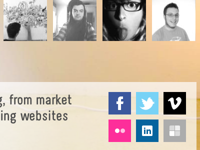 Social squares social media tabs