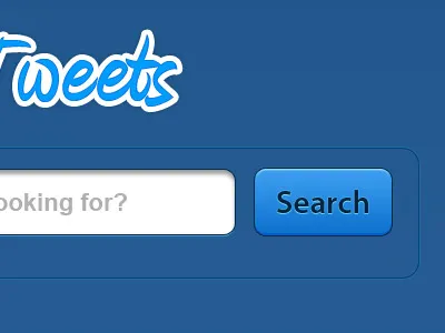 Large Search blue button form input search