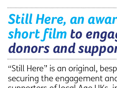 Still Here text type typography