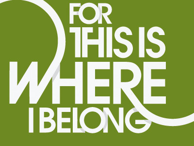 Belong Portrait avant garde kinks lubalin screenprint typography