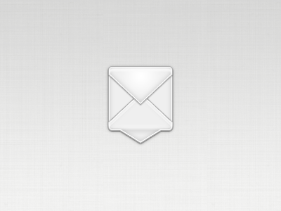 Icon idea bubble chat envelope gray icon talk white