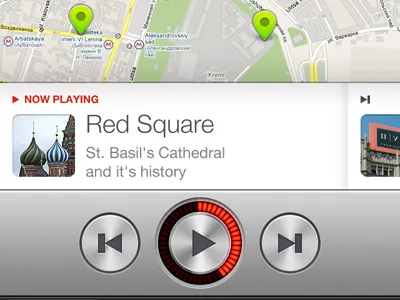 guide app glow guide map metal pause places play progress shiny