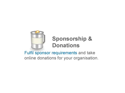 Sponsorship & Donations can donation icon sponsorship tin