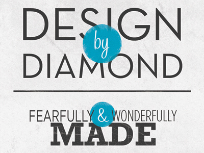 Design by Diamond product tag blue circles clothing gotham grey neutra rockwell sweetheart script