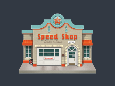 Speed Shop b goode hotrod johnny nostalgia shop speed storefront