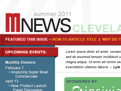 Newsletter Design v.2 email newsletter