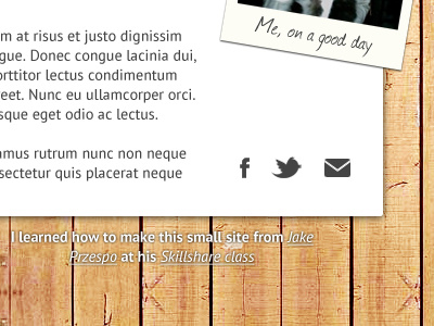 Mini Site icons mini site skillshare wood