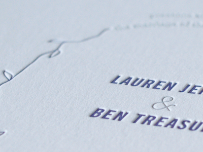 Invite letterpress