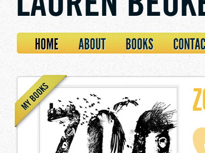 Author website author black books ribbon yellow