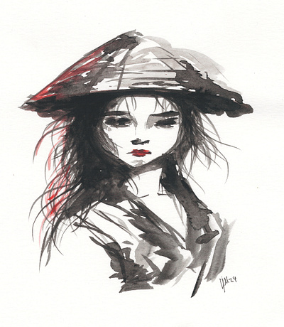 acuarela -boceto acuarela art artist design draw il illustration japon pencil portrait sumi