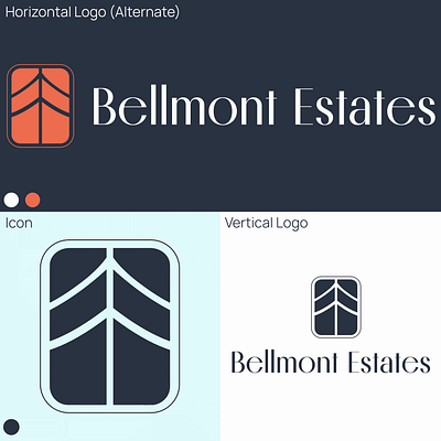 Bellmont Estates Mini Presentation expensive graphic design icon logo modern prestige real estate rich