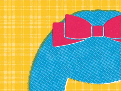 Theater Poster female hairbow illustration plaid poster theater