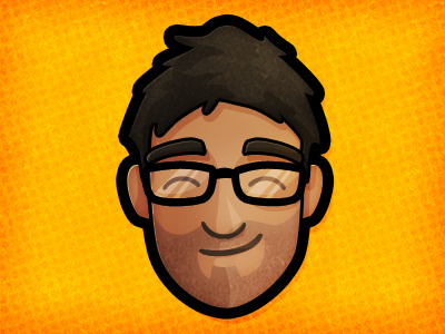 It's A Me! avatar charicature icon nerd texture yellow