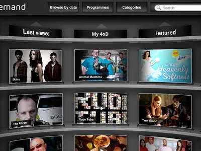 iPad Video Gallery UI gallery interface ipad ui video