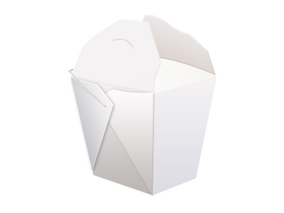 Takeout Box icon illustration