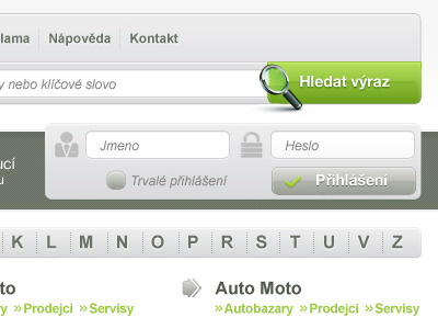 Online Catalogue box finder green key loggin microsite name page password search silver site webdesign word
