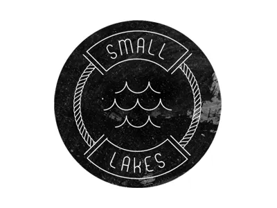 Small Lakes Logo concept black logo melbourne naval texture vintage