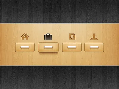 Navigation drawer idea navigation wood
