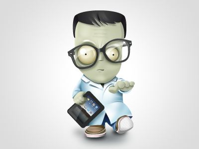 Geek Zombie Icon geek icon icons yootheme zombie