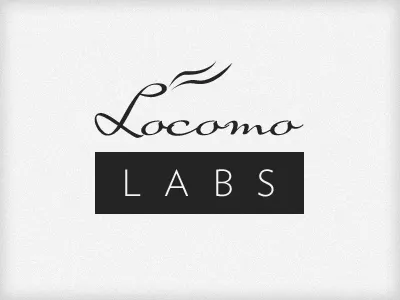 Locomo Steam greyscale locomo labs logo suave script verlag