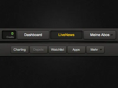 Refined buttons black buttons css css3 dark design grey html icons interface