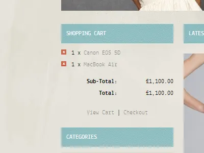 Cart Module cart opencart shopping