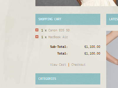 Cart Module by Heather Buchel on Dribbble