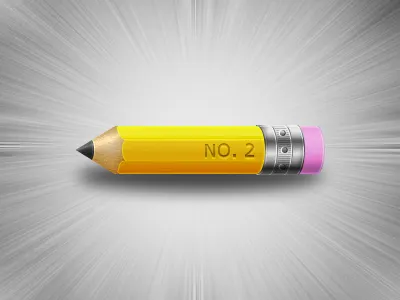 Pencil Rebound burst graphite metal no. 2 pencil pink that thing you use all the time yellow