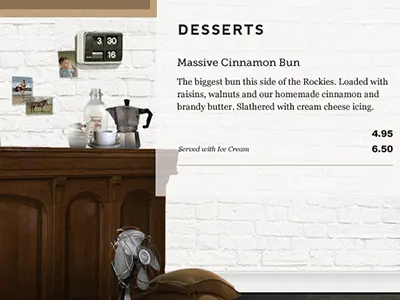 Cafe Thingo cafe collage photo manipulation restaurant web design