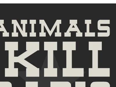 ANIMALS KILL animals black highlands kill tan type