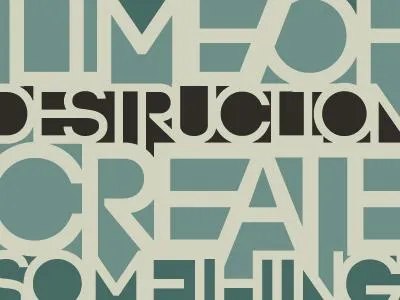 DestroyCreate - Colors graphic design joplin print typography