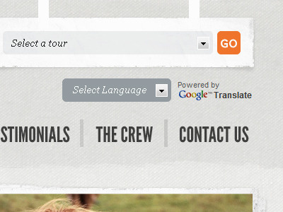 Tours Company navigation rough edges textures