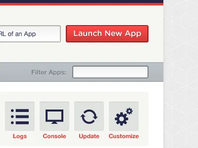 Apps blue button gotham rounded helvetica red ui