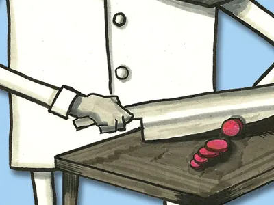 Chef LaPierre Shot 2 black and white bnw chef cook design illustration marker photoshop