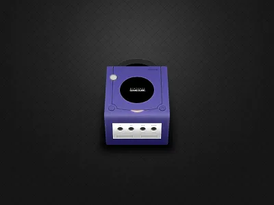 Nintendo GameCube console game cube gamecube icon nintendo purple