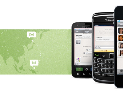 Map & Connections connection icons images map mobiles pictos video