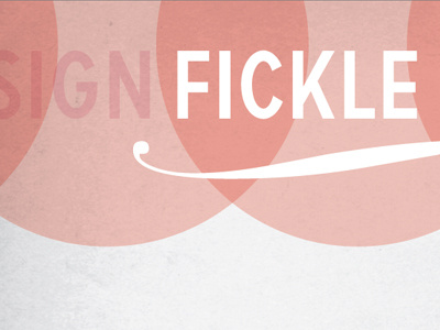 Fickleknitter banner knitting pink type