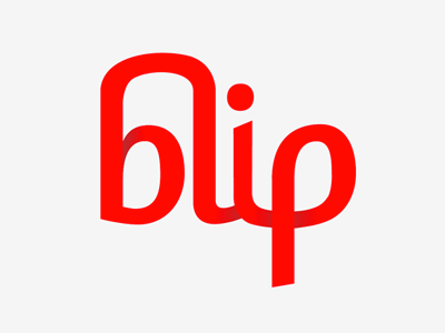 Blip branding identity logo typography