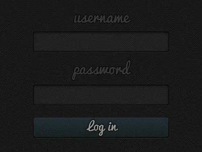 iPad App Textured Login button fabric ipad login texture