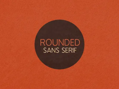 Rounded Sans Serif Lead Image