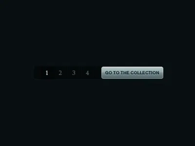 Slider navigation blue button dark grey ui