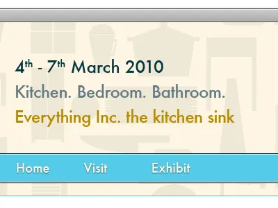 Everything Inc. the kitchen sink drop shadow futura pattern