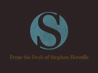 From the Desk of Stephen Howells blog dark logo