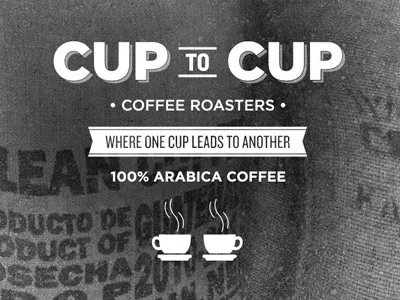 Cup to Cup Rebrand branding coffee packaging