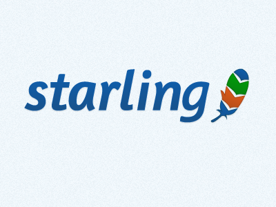 Starling Logo feather logo