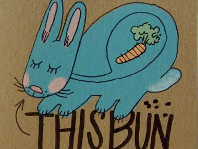 bunny book cover acrylic animal book bunny carrot cute draw marker paint poop rabbit