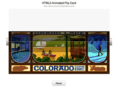 HTML5 Animated Flip Card animation design experimentation html5 hype ui web design